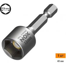 Головка торцевая NOX магнитная 13х48мм, 1 шт карта NUT SETTER